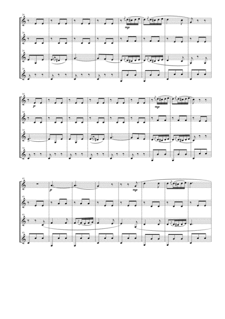 Libiamo Ne Lieti Calici Brindisi For Clarinet Quartet Page 2