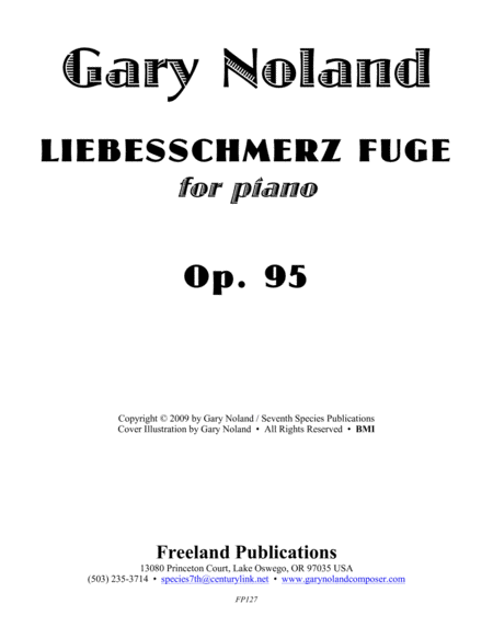 Liebesschmerz Fuge For Piano Op 95 Page 2