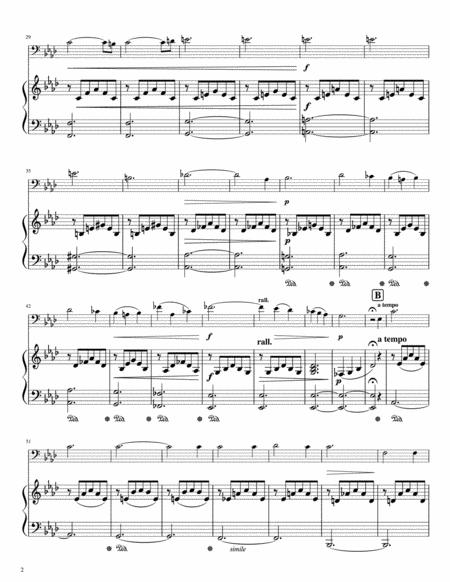 Liebestraum For Trombone And Piano Easy Page 2