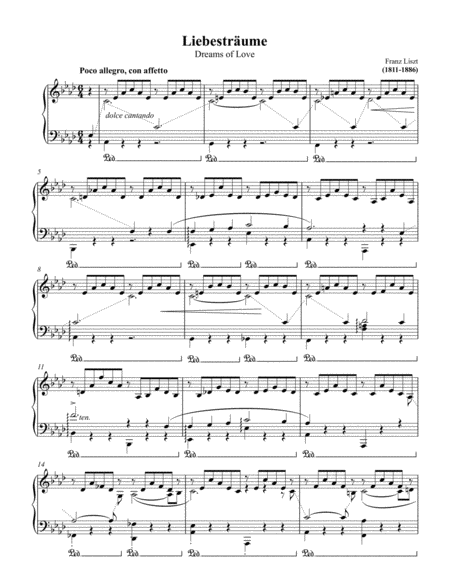 Liebestrume For Solo Pianoforte Page 2