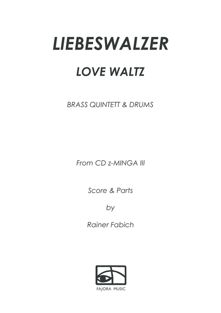 Liebeswalzer Love Waltz For Brass Quintet Page 2