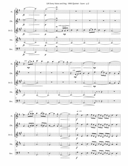 Lift Every Voice And Sing Woodwind Quintet Page 2