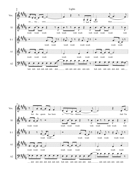 Lights A Cappella Page 2