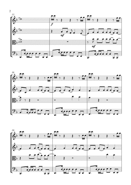 Like A Prayer String Quartet Score And Parts Page 2