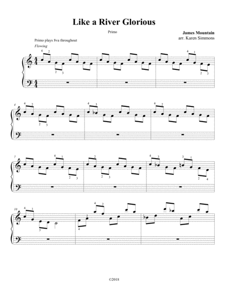 Like A River Glorious Piano Duet 4 Hands Page 2