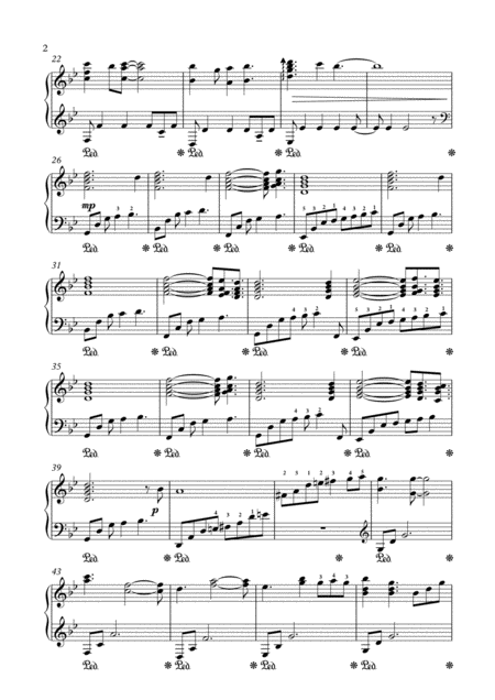 Like A Stone Piano Solo Page 2