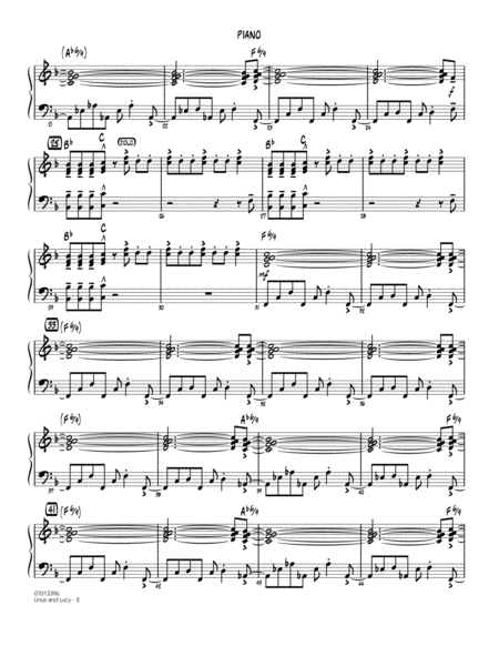 Linus And Lucy Arr John Berry Piano Page 2