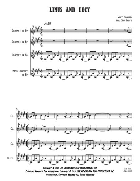 Linus And Lucy Clarinet Quartet Page 2