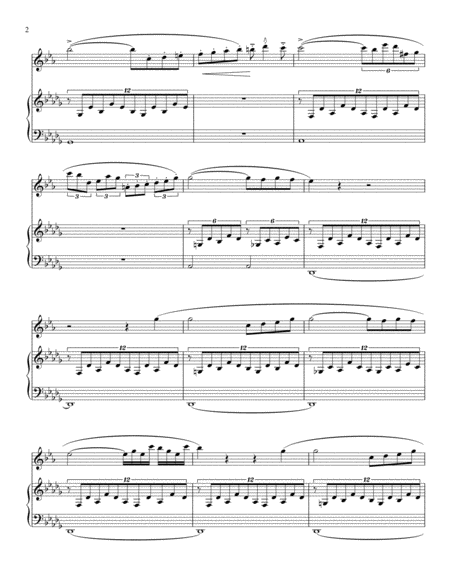 Liszt Consolation In D Flat Transcribed For Bb Clarinet And Piano Page 2