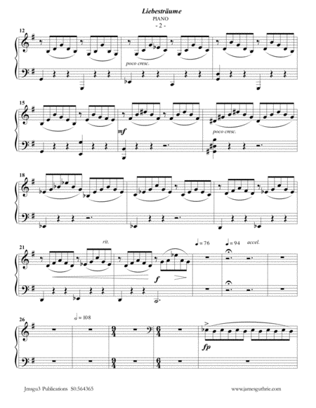 Liszt Liebestraume For English Horn Piano Page 2