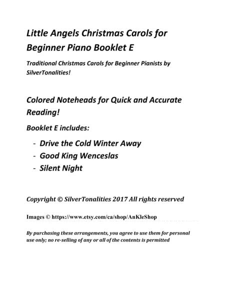 Little Angels Christmas Carols For Beginner Piano Booklet E Page 2