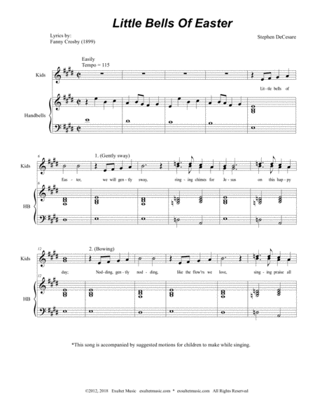 Little Bells Of Easter For Childrens Choir Sab Page 2