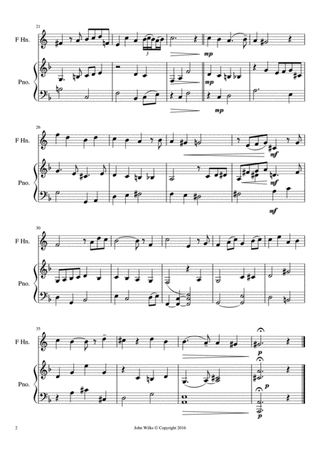 Little Counterpoint Arranged For F Horn And Piano Page 2