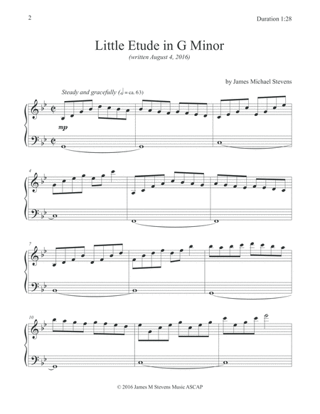 Little Etude In G Minor Page 2
