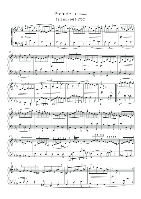 Little Preludes For Piano Solo By Js Bach Pdf Mp3 Page 2