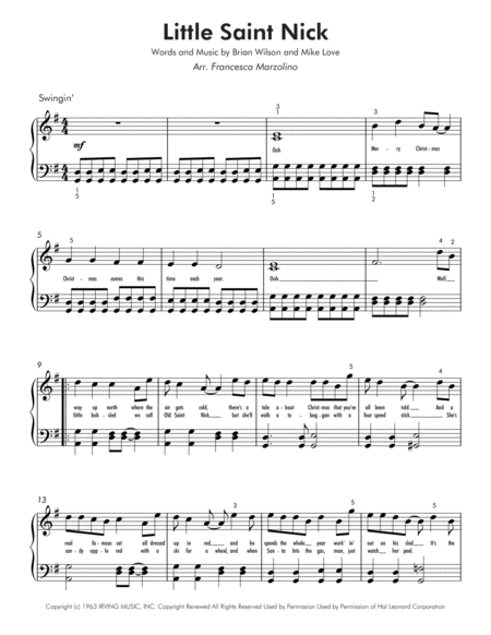 Little Saint Nick Easy Piano Page 2