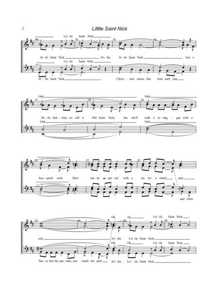 Little Saint Nick For Womens Quartet Page 2