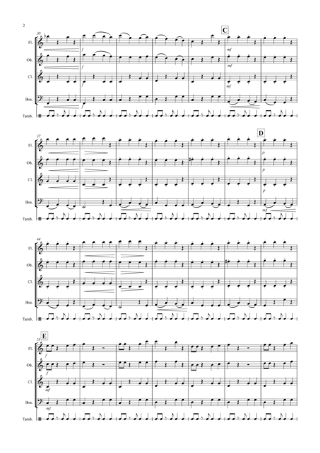 Little Tango For Beginning Wind Quartet Page 2