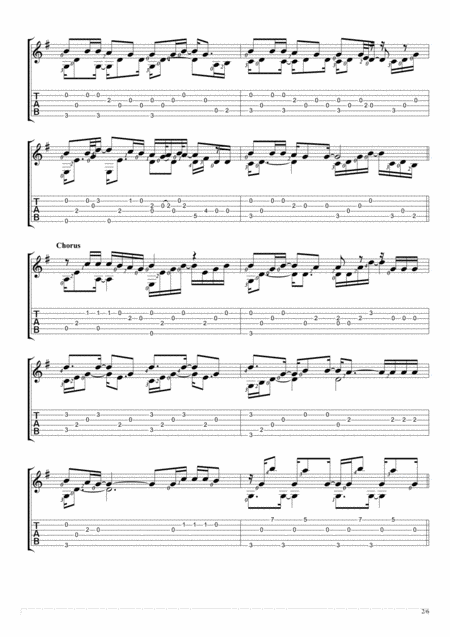 Little Things Fingerstyle Guitar Solo Page 2