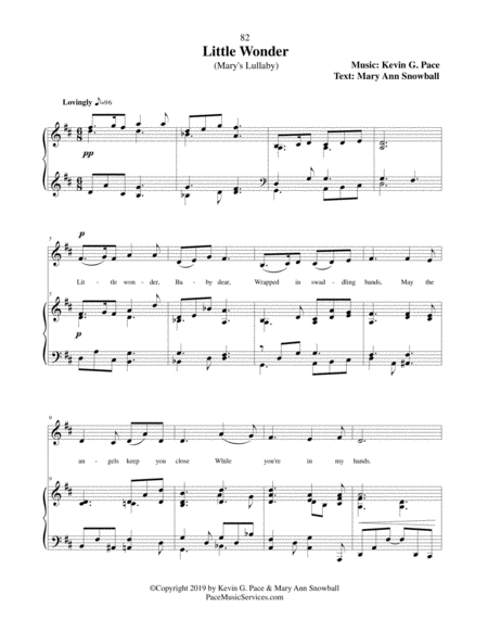 Little Wonder Marys Lullaby A Vocal Solo For Christmas Page 2