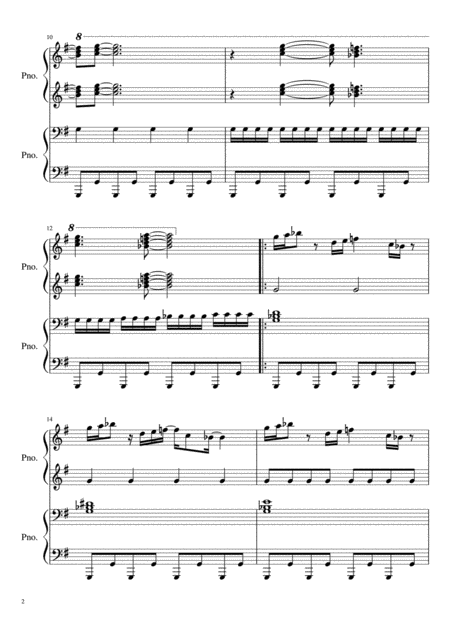 Live And Let Die Instrumental Section Piano Duet Page 2