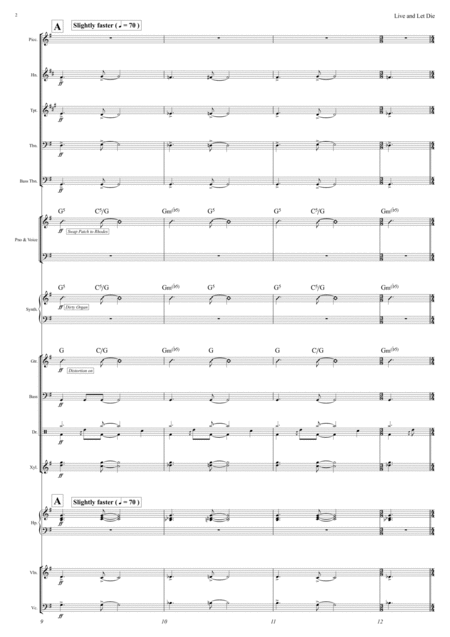 Live And Let Die Vocal And Mixed Ensemble Page 2