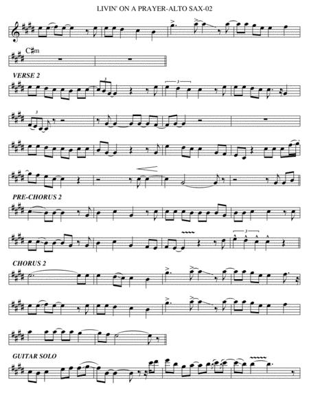 Livin On A Prayer Alto Sax Page 2