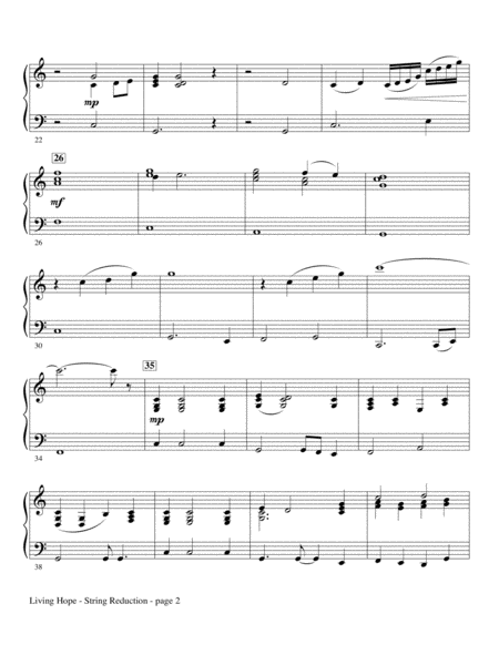 Living Hope Arr Joseph M Martin Keyboard String Reduction Page 2