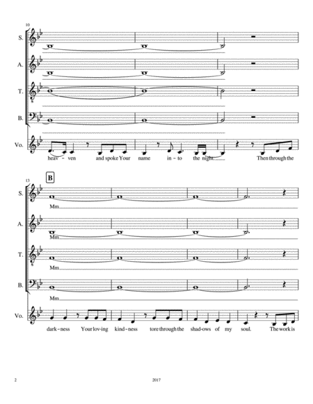 Living Hope Choral Parts In B Flat Page 2