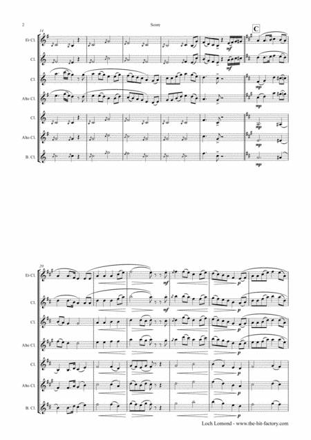 Loch Lomond Celtic Traditional Clarinet Trio Page 2