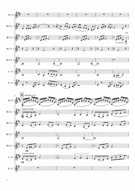 Loch Lomond Scottish Folk Melody For Clarinet Choir Or Quintet Page 2