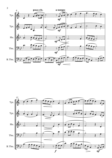 Londonderry Air For Brass Quartet Page 2