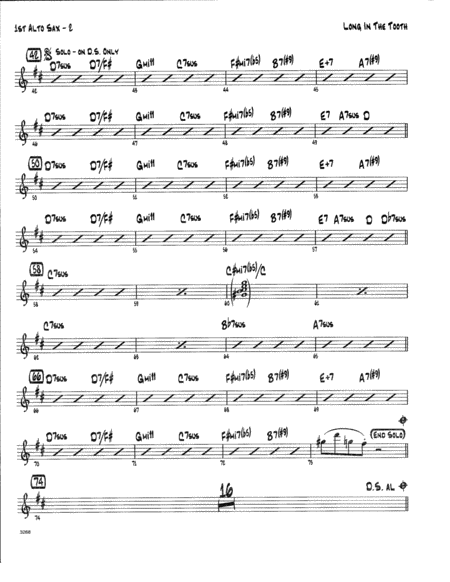 Long In The Tooth 2nd Eb Alto Saxophone Page 2