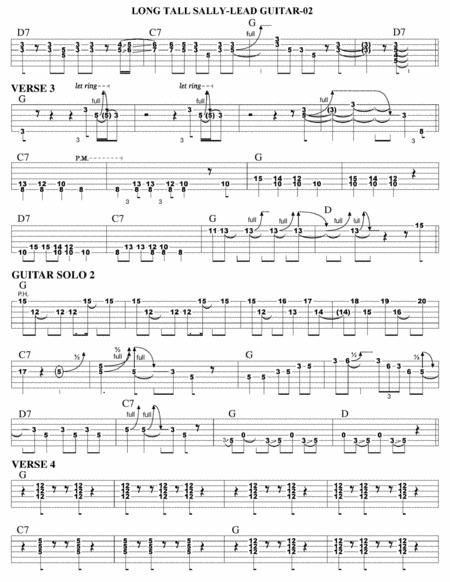 Long Tall Sally Guitar Tab Page 2