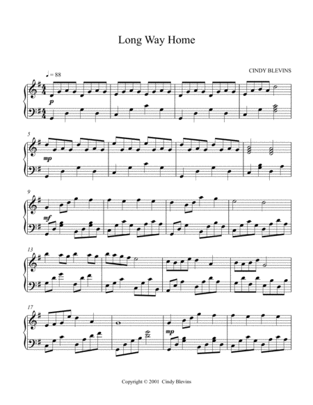 Long Way Home An Original Harp Solo From My Harp Book Waltz In The Wood Lever Or Pedal Harp Page 2