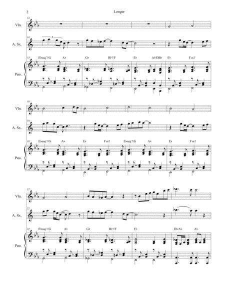 Longer For Alto Saxophone And Piano Page 2