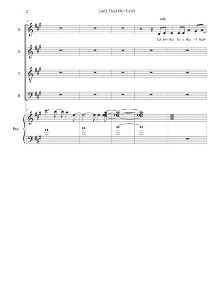 Lord Heal Our Land For Satb Voices Reproducible Page 2