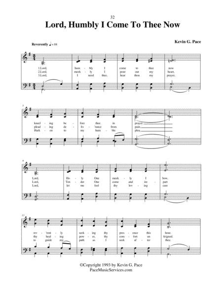 Lord Humbly I Come To Thee Now An Original Hymn For Satb Voices Page 2