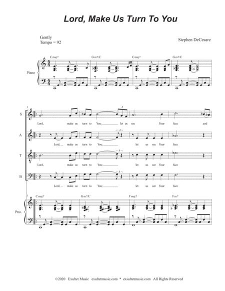 Lord Make Us Turn To You Vocal Quartet Satb Page 2