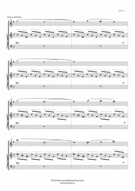 Lost For Alto Sax In Eb Piano Page 2