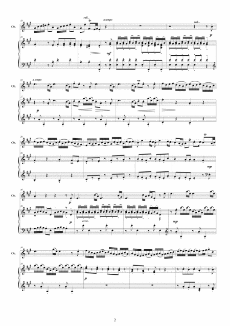 Lotti A Concerto In A Major Csl1b For Oboe And Piano Page 2