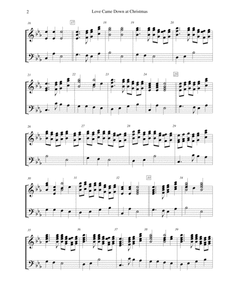 Love Came Down At Christmas For 3 Octave Handbell Choir Page 2