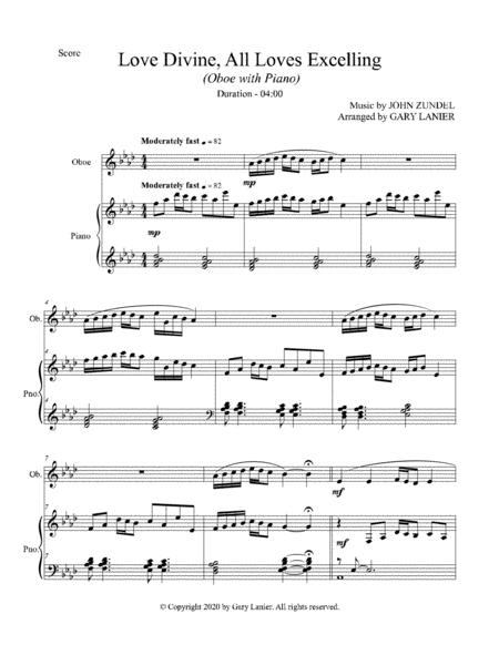 Love Divine All Loves Excelling For Oboe And Piano With Score Part Page 2