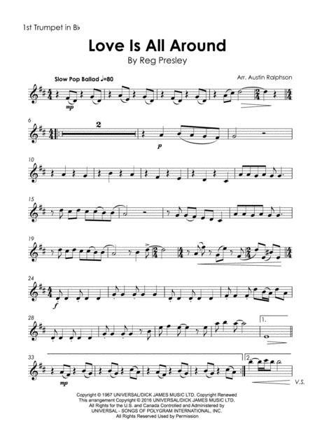 Love Is All Around Brass Quintet Page 2