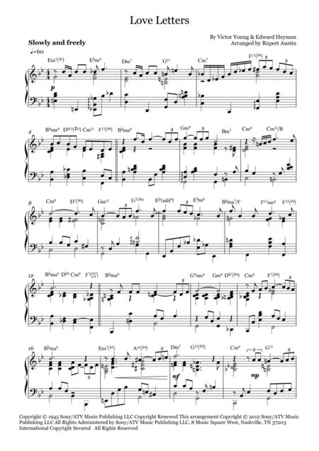 Love Letters Solo Piano Page 2