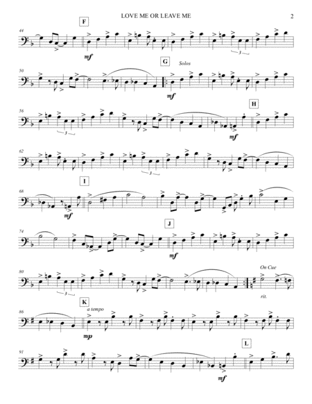 Love Me Or Leave Me Bass Page 2