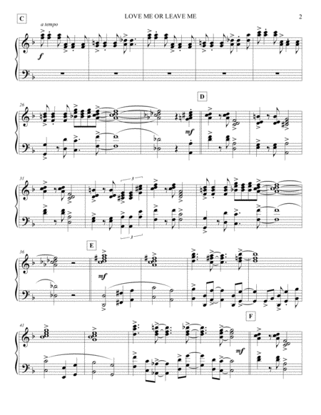 Love Me Or Leave Me Electric Piano Page 2