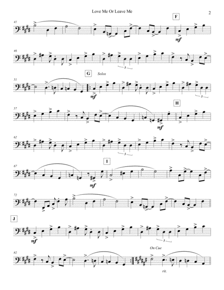 Love Me Or Leave Me Strings Bass Page 2