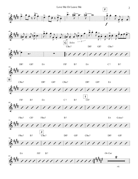 Love Me Or Leave Me Violin 1 Page 2