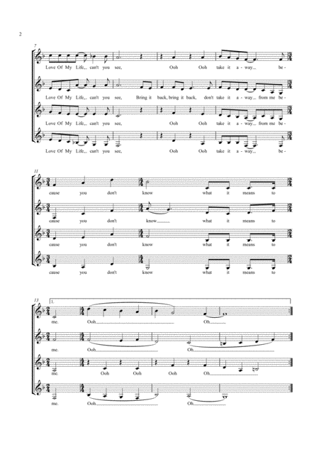 Love Of My Life Ssaa A Capella For Choir Page 2